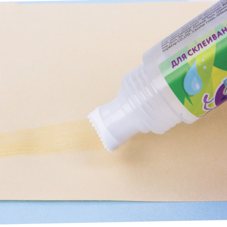 Клей канцелярский двусторонний ЮНЛАНДИЯ, 30 мл, с узким и широким аппликаторами, 227536 - Клей канцелярский