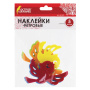 Наклейки из фетра "Птички", 5 шт., одноцветные, ассорти, ОСТРОВ СОКРОВИЩ, 661491 - Наклейки для творчества