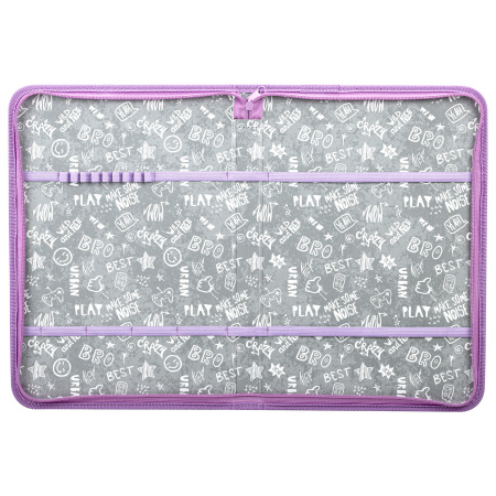 Папка для труда на молнии BRAUBERG А4 с ручкой, 1 отделение, органайзер, "Cheerful", 271448 - Папки для тетрадей и уроков труда