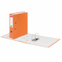 Папка-регистратор BRAUBERG с покрытием из ПВХ, 80 мм, с уголком, оранжевая (удвоенный срок службы), 227199 - Папки-регистраторы с арочным механизмом