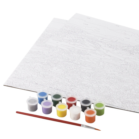 Картина по номерам А3, ОСТРОВ СОКРОВИЩ "МАКОВОЕ ПОЛЕ", С АКРИЛОВЫМИ КРАСКАМИ, картон, кисть, 661614 - Картины по номерам