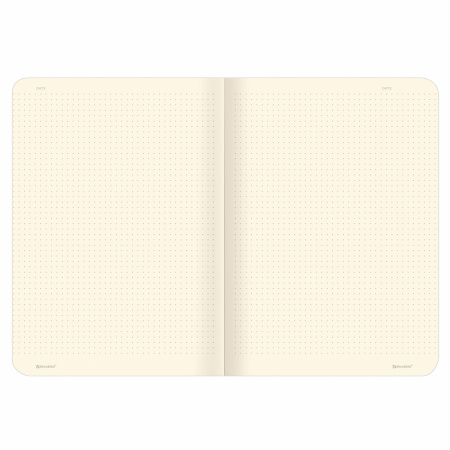 Тетрадь 40 л. в точку обложка SoftTouch, бежевая бумага 70 г/м2, сшивка, А5 (147х210 мм), ЦВЕТЫ, BRAUBERG, 403801 - Тетради 40-48 листов