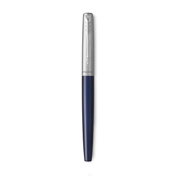 Ручка перьевая PARKER "Jotter Royal Blue CT", корпус синий, детали из нержавеющей стали, синяя, 2030950 - Ручки перьевые подарочные