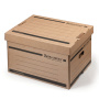Короб архивный (405х330х265 мм), надстраиваемый, с крышкой, гофрокартон, BRAUBERG, 126521 - Короба архивные