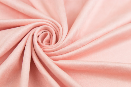 Двусторонняя (искусственная) замша цвет персиково-розовый, 30*70 см, плотность 330 гр - Искусственная замша