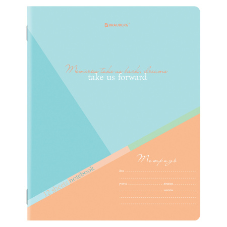 Тетради 12 л. КОМПЛЕКТ 10 шт. BRAUBERG, клетка, обложка картон, MULTICOLOR, 106665 - Тетради 12-24 листов