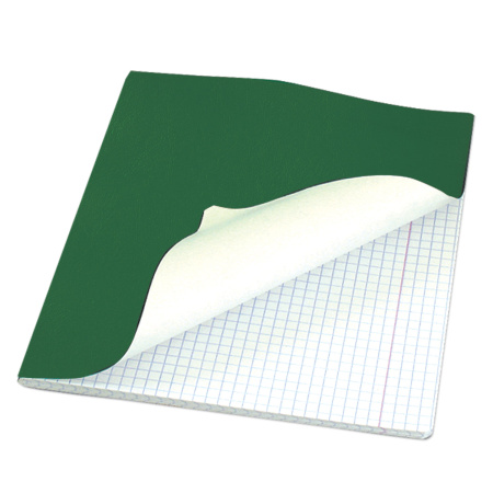 Тетрадь бумвинил, А5, 96 л., скоба, офсет №1, клетка, с полями, STAFF, ЗЕЛЕНЫЙ, 403417 - Тетради более 60 листов