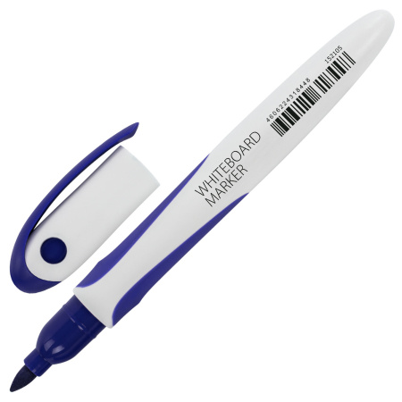 Маркер стираемый для белой доски СИНИЙ, BRAUBERG "SOFT LITE", 3 мм, резиновая вставка, 152105 - Маркеры для досок