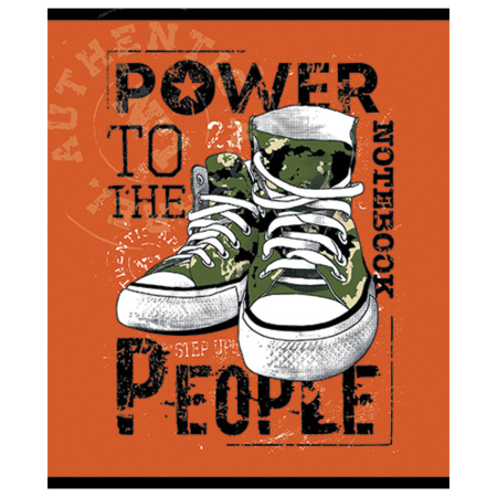 Тетрадь А5, 48 л., ПЗБМ, скоба, клетка, Soft Touch, конгрев, выборочный лак, "Урбан Дивижн" (5 видов), 029432 - Тетради 40-48 листов