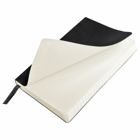 Блокнот МАЛЫЙ ФОРМАТ (100x150 мм) А6, BRAUBERG "Metropolis Ultra", под кожу, 80 л., клетка, черный, 113324 - Бизнес-блокноты и бизнес-тетради