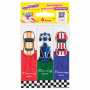 Закладки для книг с магнитом RACE CARS, набор 6 шт., блестки, 25x196 мм, ЮНЛАНДИЯ, 113446 - Закладки для книг