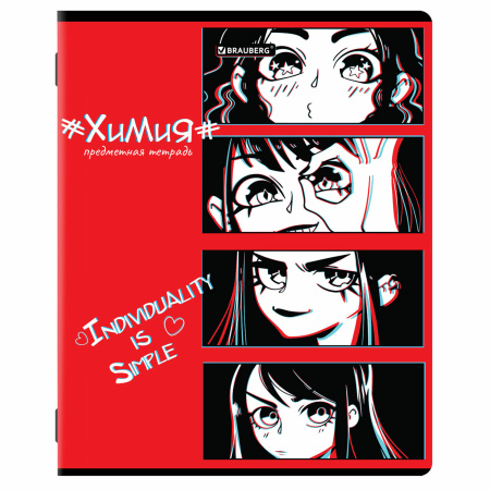 Тетради предметные, КОМПЛЕКТ 12 ПРЕДМЕТОВ, "ANIME", 48 л., глянцевый УФ-лак, BRAUBERG, 404608 - Тетради предметные