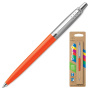 Ручка шариковая PARKER "Jotter Orig Orange", корпус оранжевый, детали хром, блистер, синяя, 2076054 - Ручки шариковые подарочные