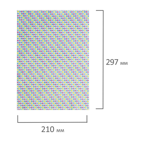 Цветной фетр для творчества, А4, ОСТРОВ СОКРОВИЩ, с рисунком, 5 листов, 5 цветов, толщина 2 мм, "Геометрия", 660652 - Фетр