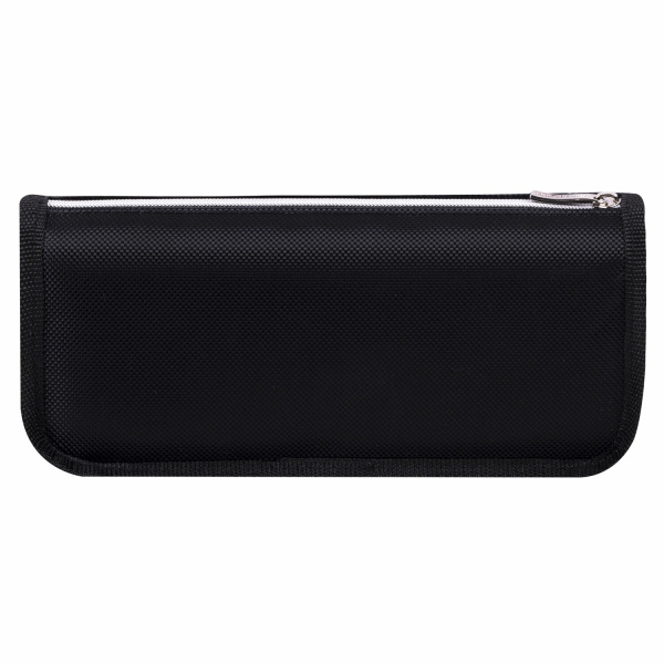 Пенал мягкий ЮНЛАНДИЯ, 2 отделения, полиэстер, "Dino doom", черный, 21х9х6 см, 271574 - Пеналы мягкие