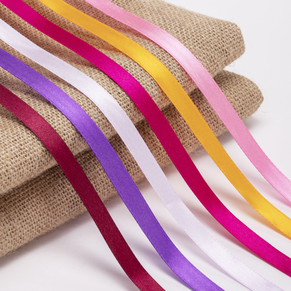 Лента атласная ширина 12 мм, набор №2 6 цветов по 23 м, BRAUBERG, 591500 - Ленты для декора, рукоделия и упаковки подарков