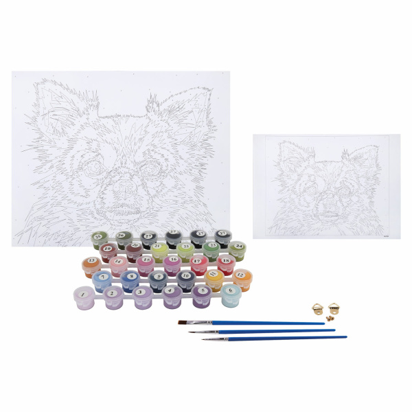 Картина по номерам 40х50 см, ОСТРОВ СОКРОВИЩ "Чихуа-хуа", на подрамнике, акрил, кисти - Картины по номерам