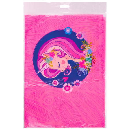 Клеёнка настольная для занятий творчеством ЮНЛАНДИЯ, ЕДИНОРОГ, 50х70 см, ПВХ, 662455 - Аксессуары для рисования