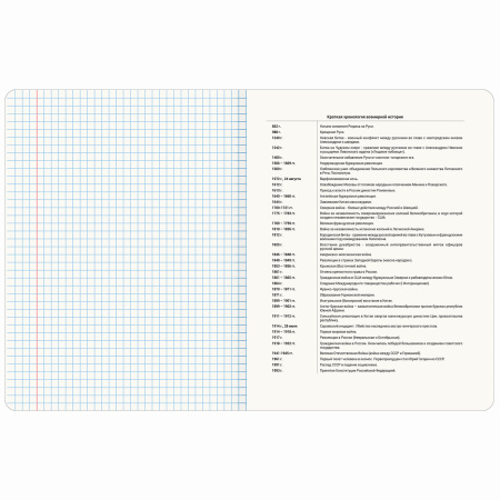 Тетрадь предметная "PASTEL" 48 л., SoftTouch, фольга, ИСТОРИЯ, клетка, BRAUBERG, 404316 - Тетради предметные