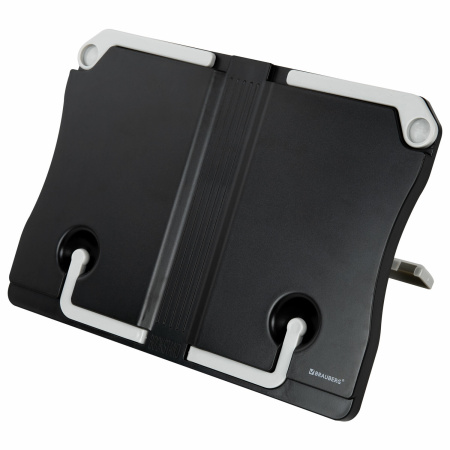 Подставка для книг и учебников BRAUBERG Black, регулируемый угол наклона, прочный ABS-пластик, 238062 - Подставки для книг