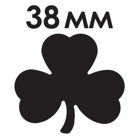 Дырокол фигурный "Листок клевера", диаметр вырезной фигуры 38 мм, ОСТРОВ СОКРОВИЩ, 227169 - Дыроколы фигурные для творчества