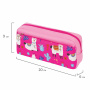 Пенал-косметичка ЮНЛАНДИЯ, 2 отделения, мягкий, "Ламы", розовый, 20х6х9 см, 228980 - Пеналы мягкие