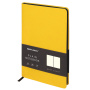 Блокнот-скетчбук А5 (148x218 мм), BRAUBERG "Metropolis Mix", под кожу, 80 л., без линовки, желтый, 113320 - Бизнес-блокноты и бизнес-тетради