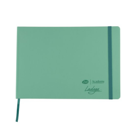 Скетчбук для акварели "Ладога", мятный, 300 г/м2, А4, 100 % хлопок, 20 листов, среднее зерно - Альбомы и бумага для акварели и масла