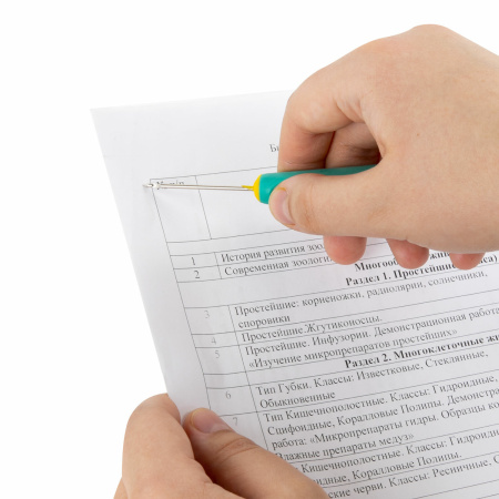 Шило с крючком, общая длина 140 мм, d=2 мм, прорезиненная ручка, STAFF, 238115 - Шило канцелярское