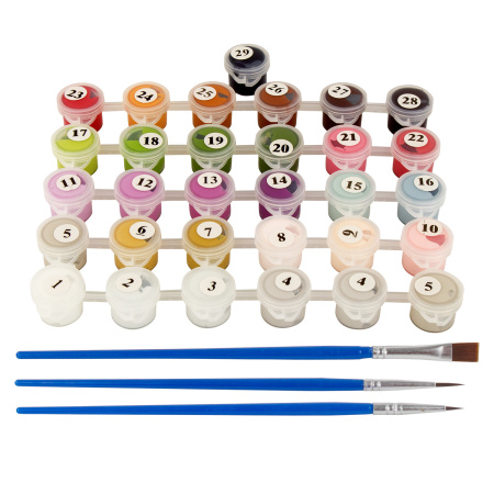 Картина по номерам 40х50 см ОСТРОВ СОКРОВИЩ "Натюрморт с сиренью и черешней" на подрамнике, акрил, кисти - Картины по номерам