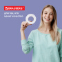 Клейкая двухсторонняя лента 50 мм х 8 м, НА ВСПЕНЕННОЙ ОСНОВЕ, 1 мм, BRAUBERG - Клейкие ленты канцелярские