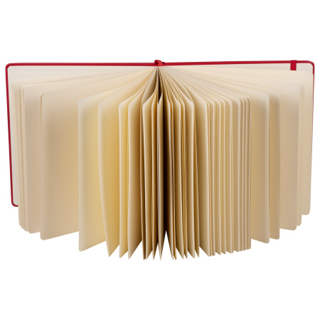 Скетчбук, слоновая кость 140 г/м2 200х200 мм, 80 л., КОЖЗАМ, резинка, BRAUBERG ART CLASSIC, красный, 113195 - Альбомы, скетчбуки и бумага для графики и эскизов