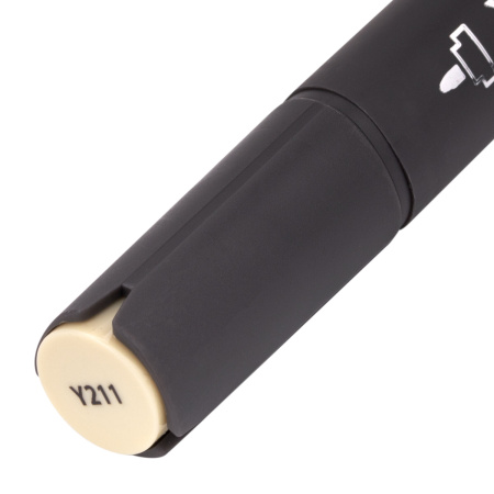 Маркер для скетчинга двусторонний 1 мм - 6 мм BRAUBERG ART CLASSIC, СВЕТЛЫЙ ЖЕЛТО-СЕРЫЙ (Y211), 151854 - Скетчмаркеры поштучно