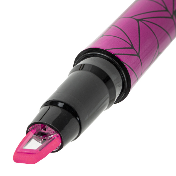 Текстовыделитель с прозрачным наконечником BRAUBERG "Clear", РОЗОВЫЙ, линия 1-5 мм, 152425 - Текстовыделители