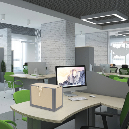 Короб архивный 180х240х330 мм, переплетный картон/бумвинил, завязки, до 1700 л., STAFF, 112160 - Короба архивные