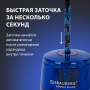 Точилка электрическая BRAUBERG DOUBLE BLADE BLUE, двойное лезвие, питание от 2 батареек AA, 229605 - Точилки электрические