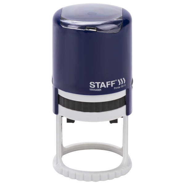 Печать самонаборная STAFF, 1 круг, оттиск D=40, "Printer 8010", КАССА В КОМПЛЕКТЕ, 237437 - Печати круглые самонаборные