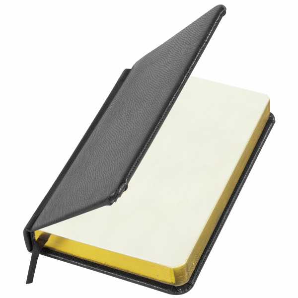 Ежедневник недатированный МАЛЫЙ ФОРМАТ А6 (100х150 мм) BRAUBERG "Iguana", кожзам, 160 л., черный, 125104 - Ежедневники с покрытием "под кожу и ткань"