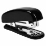 Степлер №10 МИНИ BRAUBERG "Classic", до 12 листов, с антистеплером, черный, 222544 - Степлеры настольные