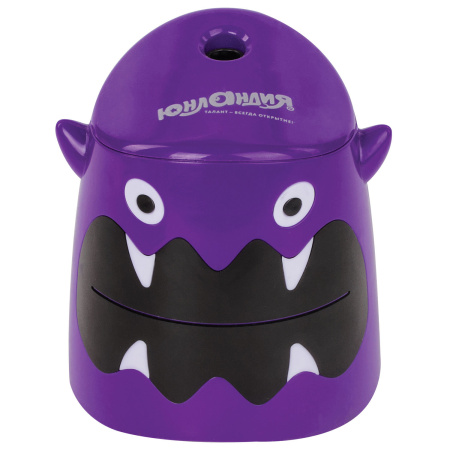 Точилка электрическая ЮНЛАНДИЯ "Монстрик", питание от 4 батареек АА, дополнительное сменное лезвие, 228428 - Точилки электрические