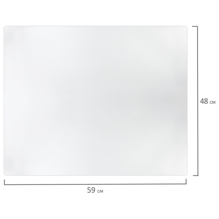 Коврик-подкладка настольный 480х590 мм, матовый, 0,8 мм, BRAUBERG, 238303, 1708485901 - Коврики настольные