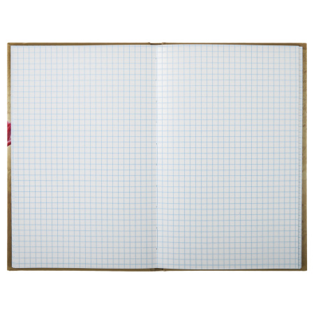 Блокнот А5 (135х206 мм), 96 л., твердый переплет, ламинированная обложка, клетка, BRAUBERG, "Цветы", 126112 - Блокноты в книжном переплете