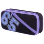 Пенал-косметичка BRAUBERG, 1 отделение, 2 кармана, органайзер, полиэстер, 21x10x5 см, черно-фиолетовый, 270847 - Пеналы мягкие