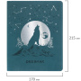 Дневник 1-11 класс 48 л., кожзам (гибкая), термотиснение, фольга, BRAUBERG, "Волк", 106221 - Дневники универсальные