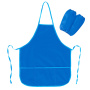 Фартук с нарукавниками для уроков труда ПИФАГОР, 3 кармана, увеличенный размер, 45x60 см, синий, 228363 - Аксессуары для рисования