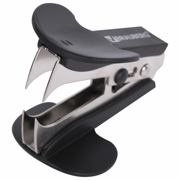 Антистеплер для скоб № 10 и № 24/6, BRAUBERG "Classic", с фиксатором, черный, 222547 - Антистеплеры