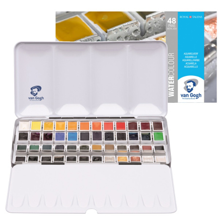 Набор красок акварельных VAN GOGH 48 кювет металлическая уп-ка