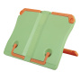 Подставка для книг ЮНЛАНДИЯ, регулируемый наклон, прочный ABS-пластик, светло-зеленая, 237898 - Подставки для книг
