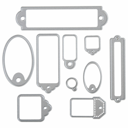 Ножи "Бирки" для Машинки для вырубки и тиснения ОС-5, 10 штук, ОСТРОВ СОКРОВИЩ, 663823, 861-012-015 - Машинки, ножи и маты для вырубки, клише для тиснения