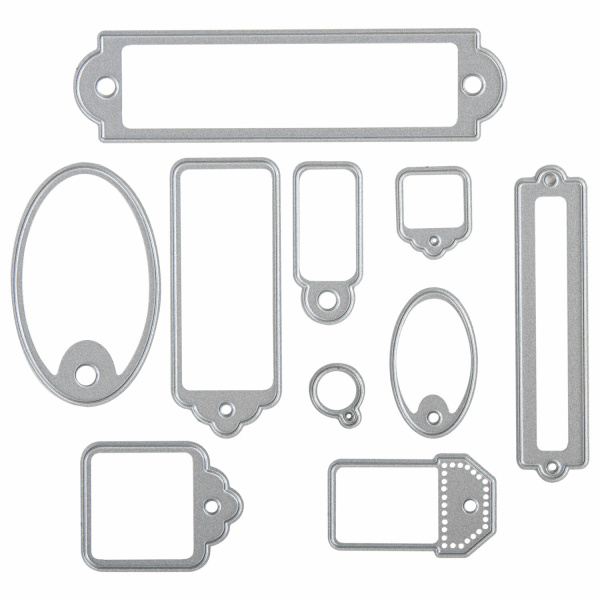 Ножи "Бирки" для Машинки для вырубки и тиснения ОС-5, 10 штук, ОСТРОВ СОКРОВИЩ, 663823, 861-012-015 - Машинки, ножи и маты для вырубки, клише для тиснения
